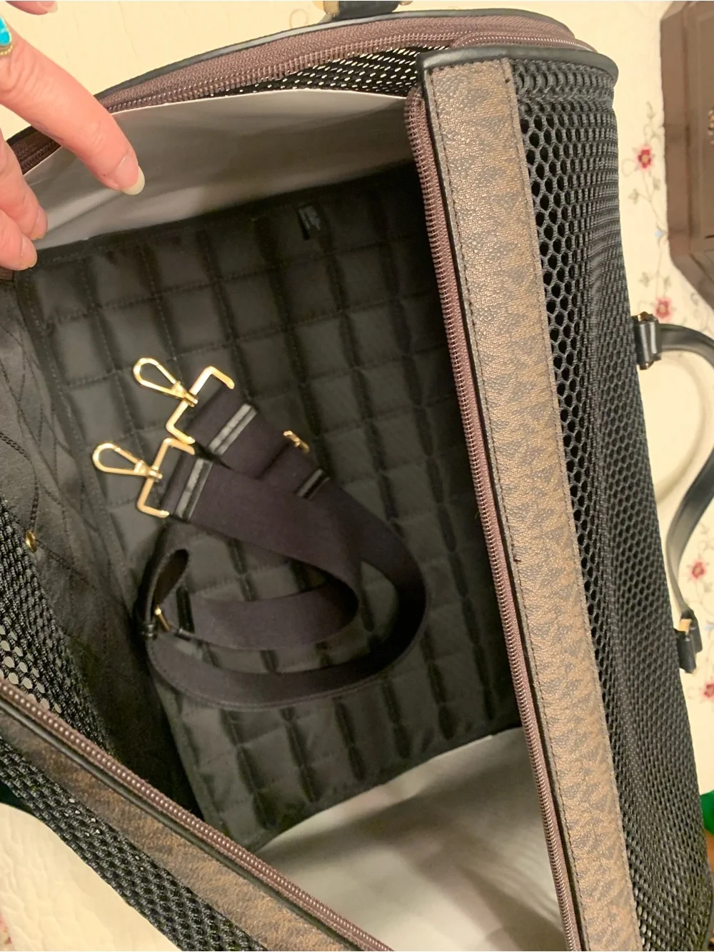 NWOT Michael Kors Monogram Brown & Tan Pet Carrier Tote